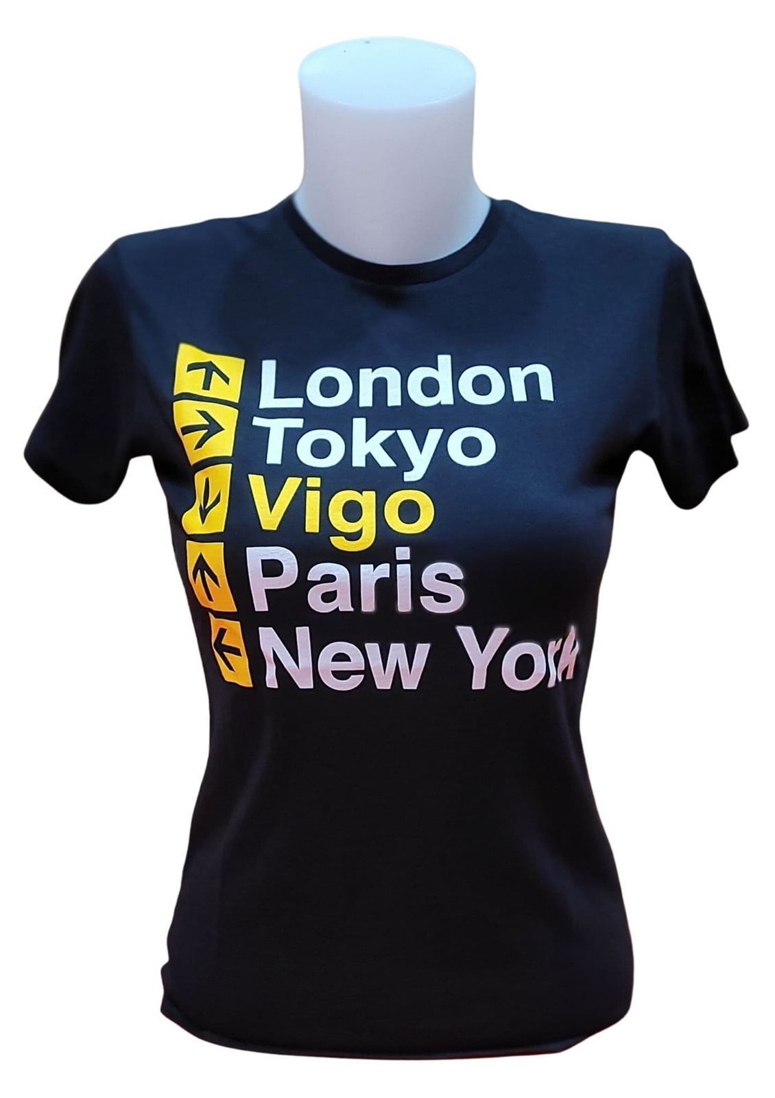 Camiseta Moza Morriña Vigo cidades - Imaxe 1