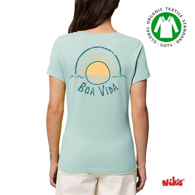 Camiseta moza Nikis Boa Vida - Imaxe 2