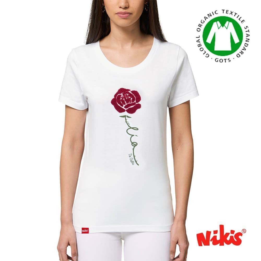 Camiseta moza Nikis Rosa Rosalía - Imaxe 1