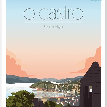 Lámina O Castro (Vigo) - Imagen 1